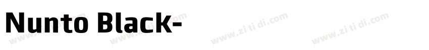 Nunto Black字体转换